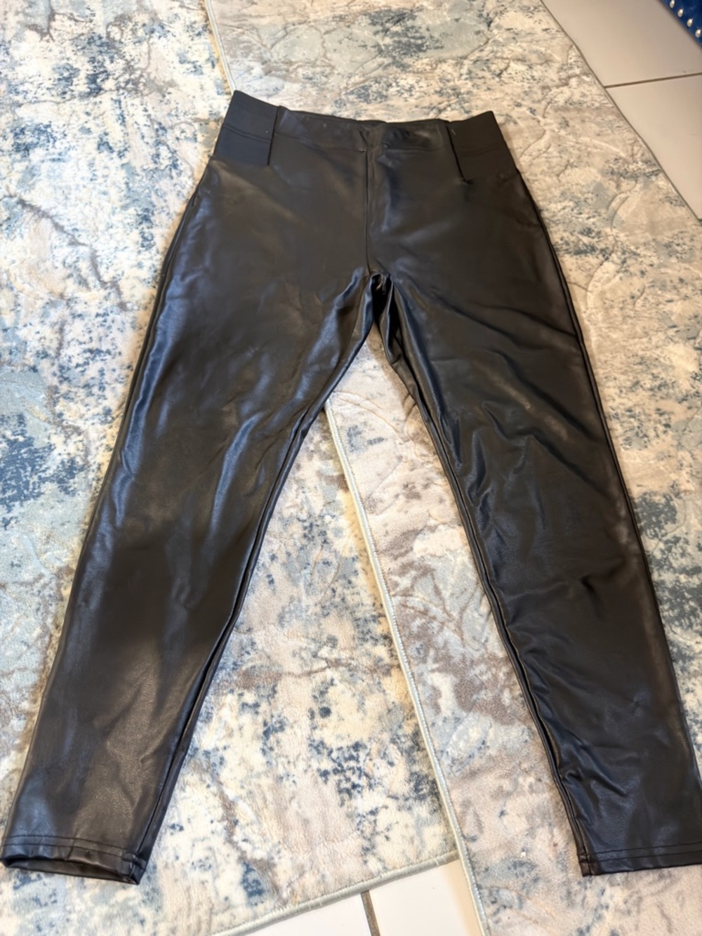 Black Faux Leather Leggings